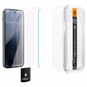 Spigen Glas.tR EZ Fit Pro AC 2-Pack grūdintų apsauginių stiklų komplektas Google Pixel 11 Pro XL (2 vnt.)