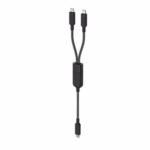 Acefast C5 кабель USB-C - USB-C USB-C 2 в 1 100W 480Mb/s - чёрный