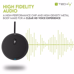 Techly ICC SH-22 mikrofonas Juoda Konferencijos mikrofonas