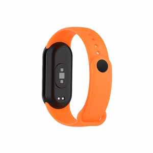 СИЛИКОНОВЫЙ РЕМЕШОК MI BAND 8/M8 (3). ОРАНЖЕВЫЙ