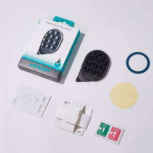 Magnetinis telefono laikiklis su siurbtukais Joyroom (ZS418) juodas