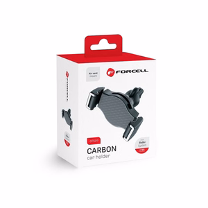 Forcell F-Grip Carbon H-CF509 automobilinis telefono laikiklis į ventiliacijos groteles, juodas