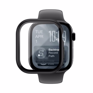 Защитное стекло AmazingThing Radix с чехлом для Apple Watch Series 11 46 мм — чёрный