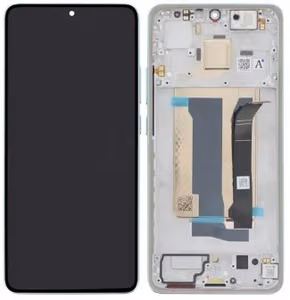 LCD screen Xiaomi Poco X7 Pro 5G with touch screen with frame Green original (service pack)
