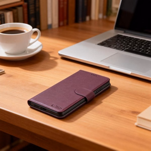 Tech-Protect Wallet чехол для Samsung Galaxy S26 Ultra бордовый