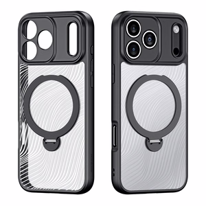 Чехол Dux Ducis Aimo Mag Stand совместимый с MagSafe для iPhone 17 Pro Max чёрный