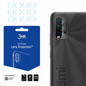 3MK FLEXIBLE GLASS LENS HYBRID GLASS PROTECT XIAOMI REDMI 9T 4 ШТ КАМЕР