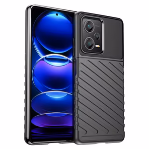 Thunder Case case for Xiaomi Redmi Note 12 Pro+ silicone armor case black