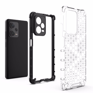 Honeycomb чехол для Xiaomi Redmi Note 12 Pro+ броневая гибридная крышка чёрный