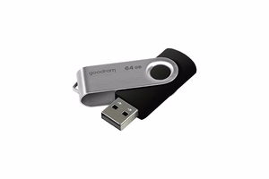 Флешка Goodram UTS2 64 GB USB Type-A 2.0 чёрно-серебряная