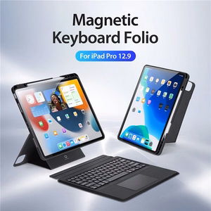Dėklas su klaviatūra Dux Ducis DK Apple iPad Air 13 2024/iPad Air 13 2025/iPad Pro 12.9 2018/2020/2021/2022 juodas