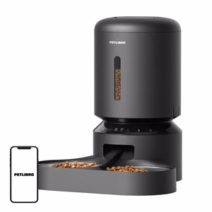 Petlibro Granary Wi-Fi augintinių šėrykla su dvigubu dubenėliu, 5 l, juoda