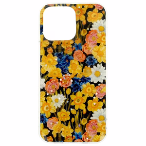 Glow Glam dėklas telefonui Motorola Moto G56 oranžinis