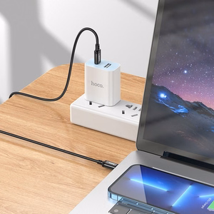 Кабель USB C to USB C Hoco 3A 60W 3 m X91 черный