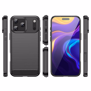Anglies dėklas iPhone 17 Pro Max - juodas
