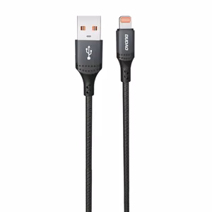 USB kabelis Dudao L3SL USB-A to Lightning 3A 1.2m juodas