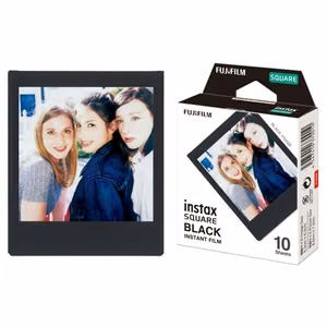 Fujifilm Instax Square – blizgi momentinė juostelė juodu rėmeliu, 10 lapelių