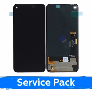 LCD ekranas suderinamas su Google Pixel 4A / G025 / juodas su rėmeliu (Service Pack)