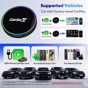 Wireless CarPlay/Android Auto adapter Carlinkit HD2CP Pro black