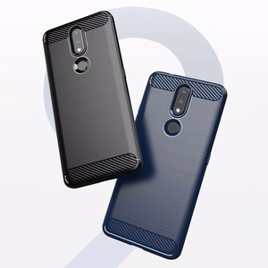 Anglies dėklas lankstus dangtelis TPU dėklas telefonui Nokia 2.4 juodas