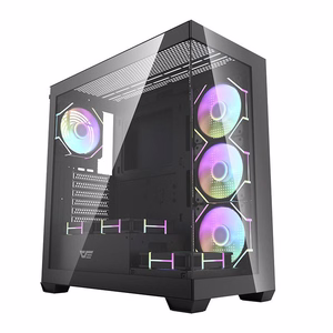 Darkflash DS900 kompiuterio korpusas (juodas) su 7 ARGB ventiliatoriais