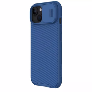 Dėklas Nillkin CamShield Pro Apple iPhone 15 Plus mėlynas