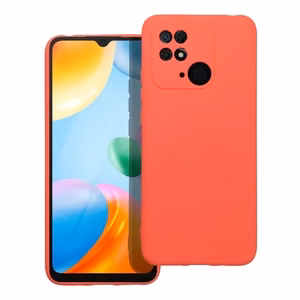 SILIKONINIS dėklas telefonui XIAOMI Redmi 10C persikų