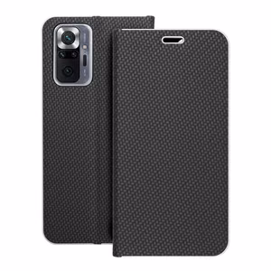 LUNA knygos dėklas Xiaomi Redmi Note 10 Pro juodas