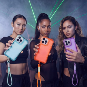 Safepop dėklas su dirželiu skirtas Samsung Galaxy A17 4G / A17 5G / A26 5G mėlynas