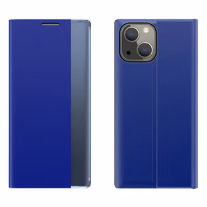 Sleep Case чехол-книжка со Smart Window для iPhone 13 mini синий