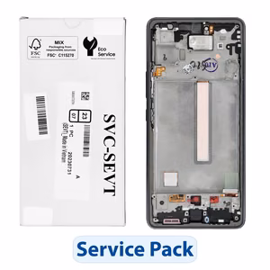 ServicePack LCD ekranas SAMSUNG A53 5G A536B GH82-28024A juodas