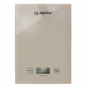 Alpina skaitmeninės virtuvinės svarstyklės, iki 5 kg
