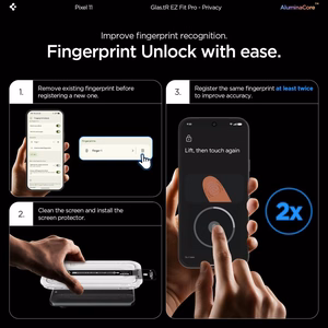 Комплект из 2 закаленных стекол с защитой конфиденциальности Spigen Glas.tR EZ Fit Pro HD для Google Pixel 10 / 11