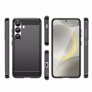 Anglies dėklas telefonui lankstus silikonas Xiaomi 15 Pro - juodas