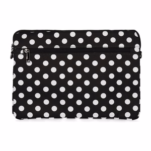 Wonder Sleeve Laptop 13-14 inches black polka-dot