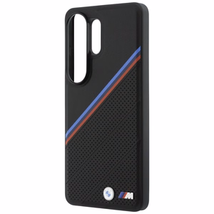 BMW Tricolor Metal Logo MagSafe dėklas skirtas Samsung Galaxy S26 Ultra juodas