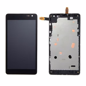 LCD ekranas Microsoft (Nokia) Lumia 535 su jutikliniu ekranu ir rėmeliu juodas originalus 2S (naudotas, B klasė)