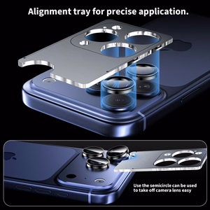 Tech-Protect Camring Fit+ Camera Cover for iPhone 14 Pro / Max / 15 Pro / Max / 16 Pro / Max / 17 Pro / Max - Silver