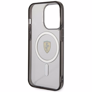 Ferrari FEHMP14LURKT iPhone 14 Pro 6.1" skaidrus/permatomas kietas dėklas Outline Magnetinis