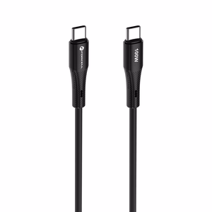 Кабель USB C to USB C Forcell F-Energy QC4.0 PD 5A 100W Silicone 1 m C347 чёрный