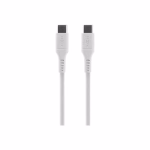 FIXED FIXDLS-CC12-WH – skystojo silikono įkrovimo kabelis, 60 W, baltas