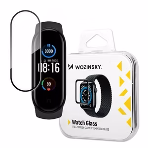 Wozinsky Watch Glass гибридное стекло для Xiaomi Mi Band 5 чёрный