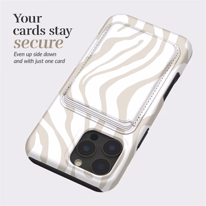 MIO Sandy Zebra Magsafe Case Compatible Card Holder