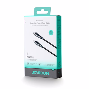 Joyroom Pioneer Series SA31-CC5 кабель USB-C USB-C 240W 1.2м - чёрный