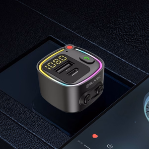 Blavec FM transliatorius Flash TR-02 MP3, Bluetooth - USB + Type C - PD 30W (TFMFTR02-B) juodas