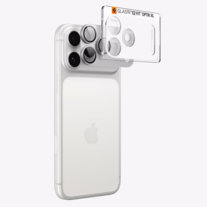 Spigen Optik Pro XL GLAS.TR EZ FIT grūdintas stiklas, skirtas iPhone 18 Pro Max, sidabrinis