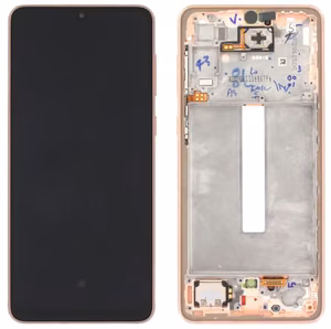 LCD screen Samsung A336 A33 5G 2022 with touch screen and frame Peach original (service pack)