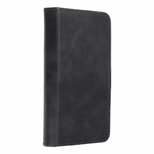 Universali knygos dėklas dydis S iPhone 12 / 13 / SAMSUNG S6 / A5 2016 / XCOVER 4 / S22 / HUAWEI P8 2017 juodas
