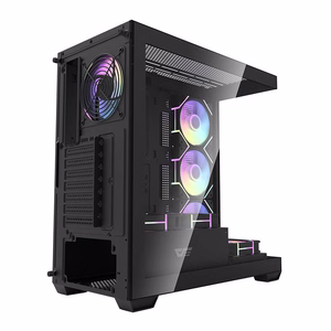 Darkflash DS900 kompiuterio korpusas (juodas) su 7 ARGB ventiliatoriais
