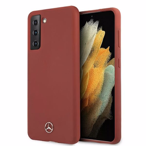Dėklas telefonui Mercedes Silikoninis Line dėklas Samsung Galaxy S21 raudonas